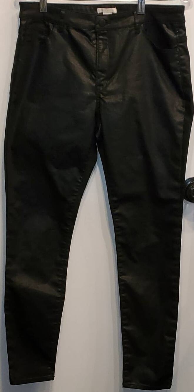 H&M Women's Black Pants with Shine Pants Size 14